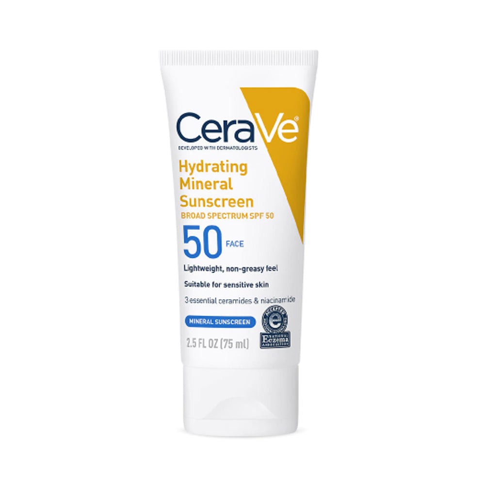 CeraVe- Hydrating Mineral Sunscreen SPF 50 Face Lotion 75ml