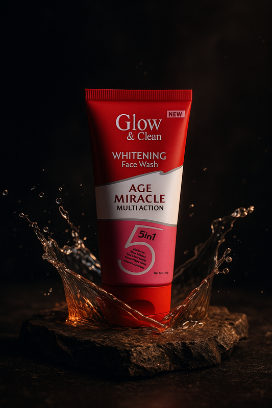 Glow & Clean Whitening Face Wash – 5 in 1 Age Miracle for Instant Glow (120ml)
