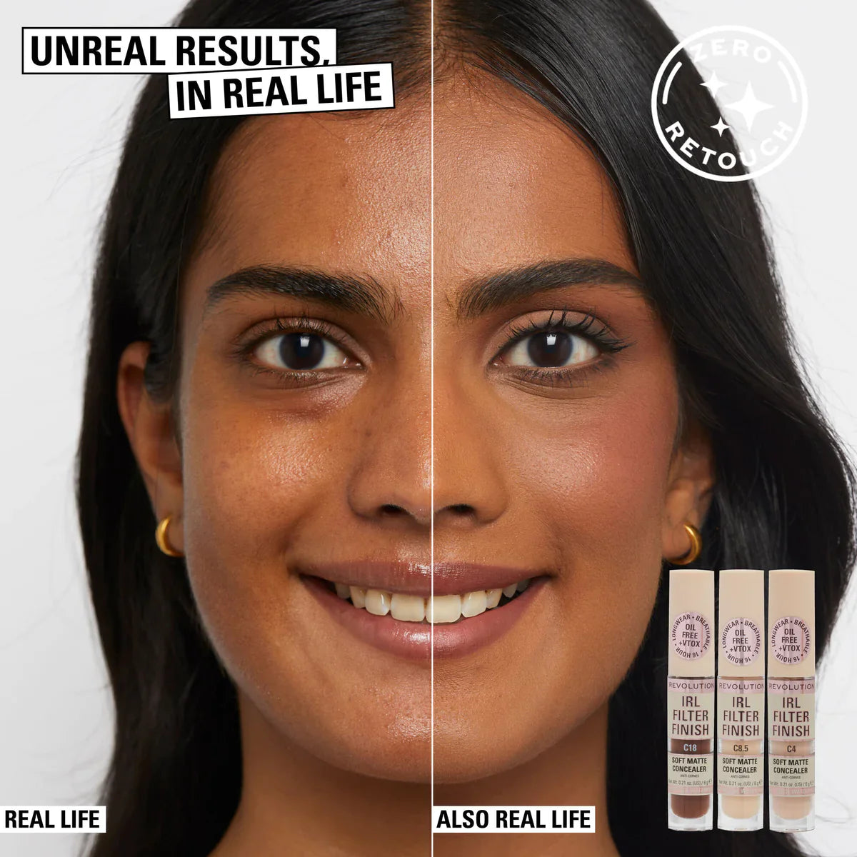 Revolution IRL Filter Finish Concealer C8.5