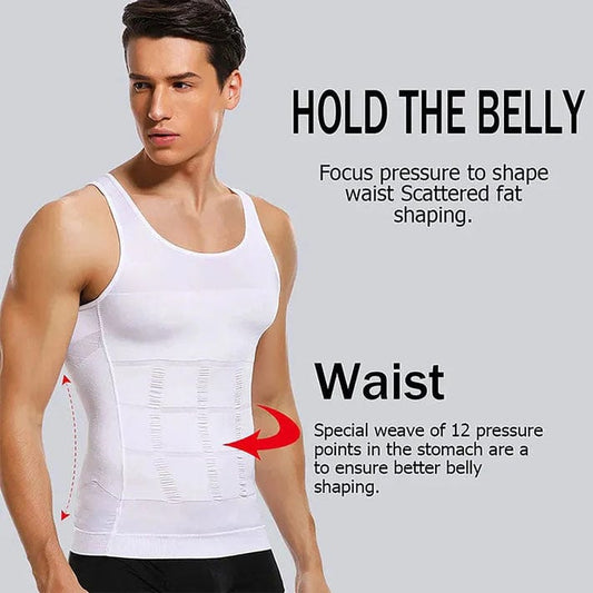 Men’s Body Shaper Slimming Vest – Chest & Belly Compression Tank Top for a Fitter Look