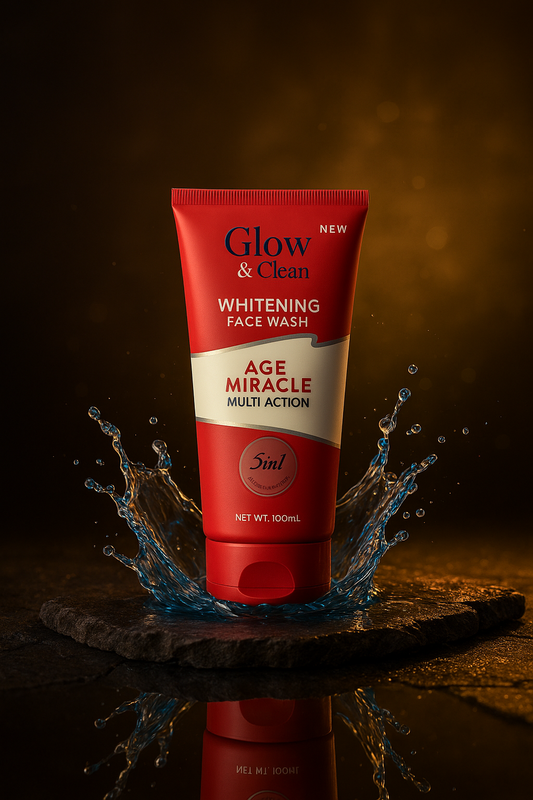 Glow & Clean Whitening Face Wash – 5 in 1 Age Miracle for Instant Glow (120ml)