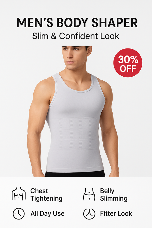 Men’s Body Shaper Slimming Vest – Chest & Belly Compression Tank Top for a Fitter Look